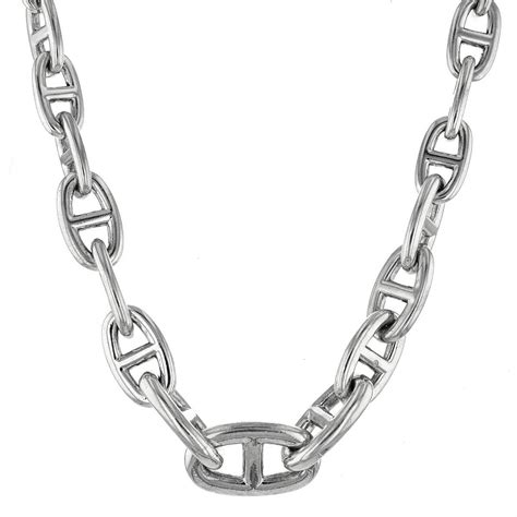 hermes chaine d'ancre to go|Hermes chaine d'ancre necklace silver.